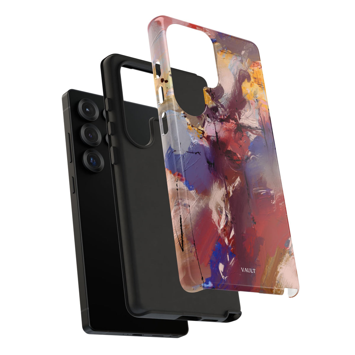 Abstract Brushstroke Tough Phone Case — Colorful Protective iPhone Cover