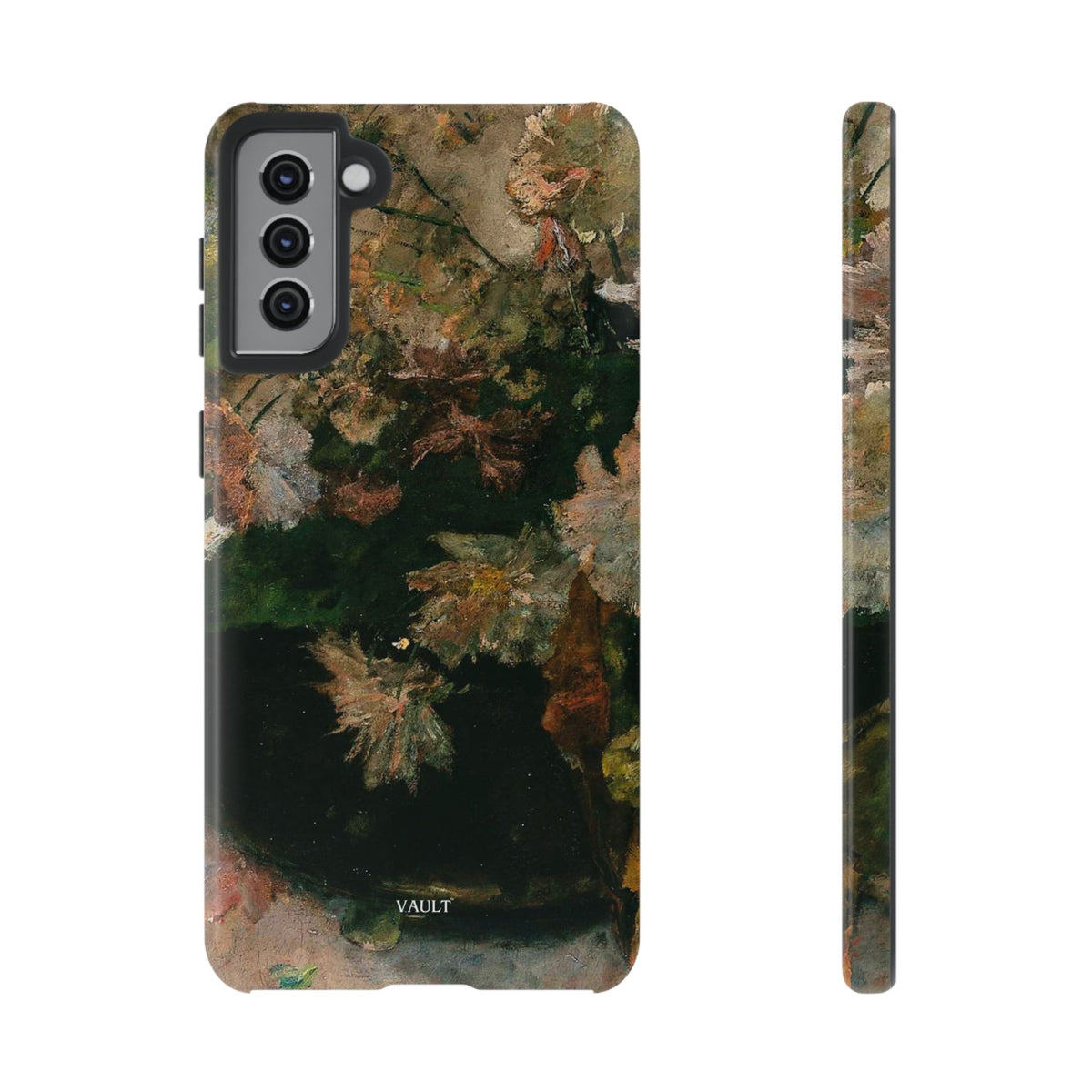Floral Painterly Tough Phone Case — Vintage Autumn Leaves Phone Cover