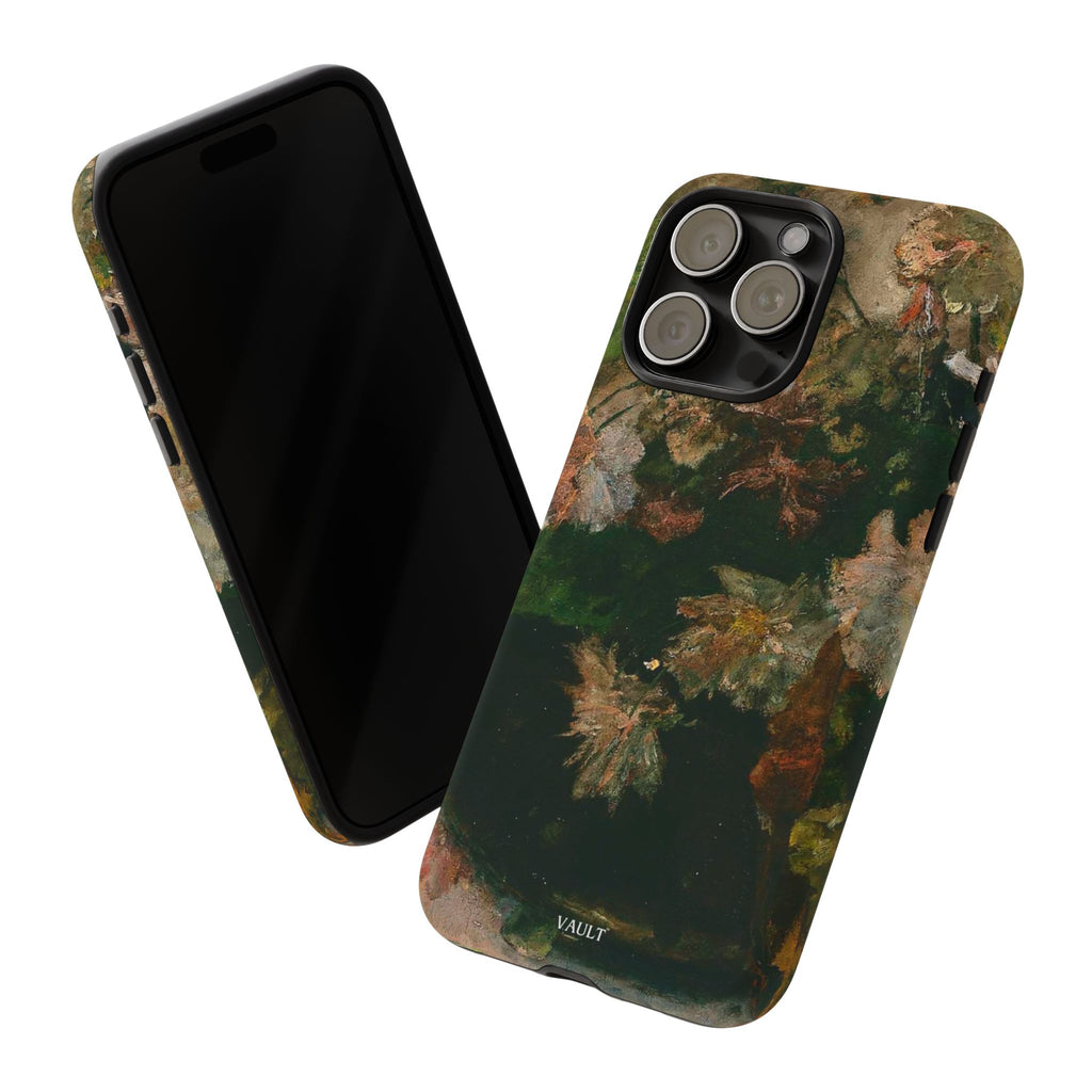 Floral Painterly Tough Phone Case — Vintage Autumn Leaves Phone Cover