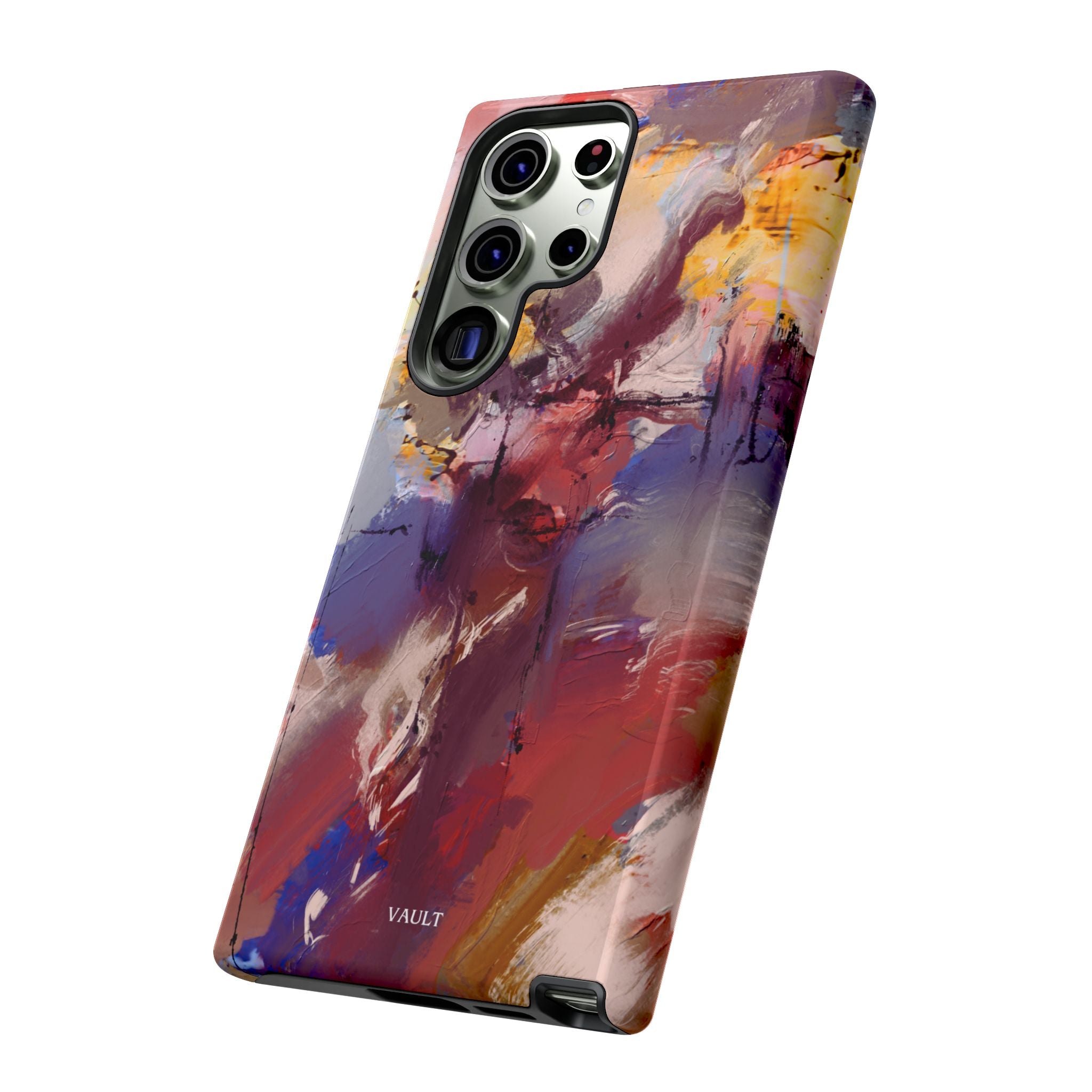 Abstract Brushstroke Tough Phone Case — Colorful Protective iPhone Cover