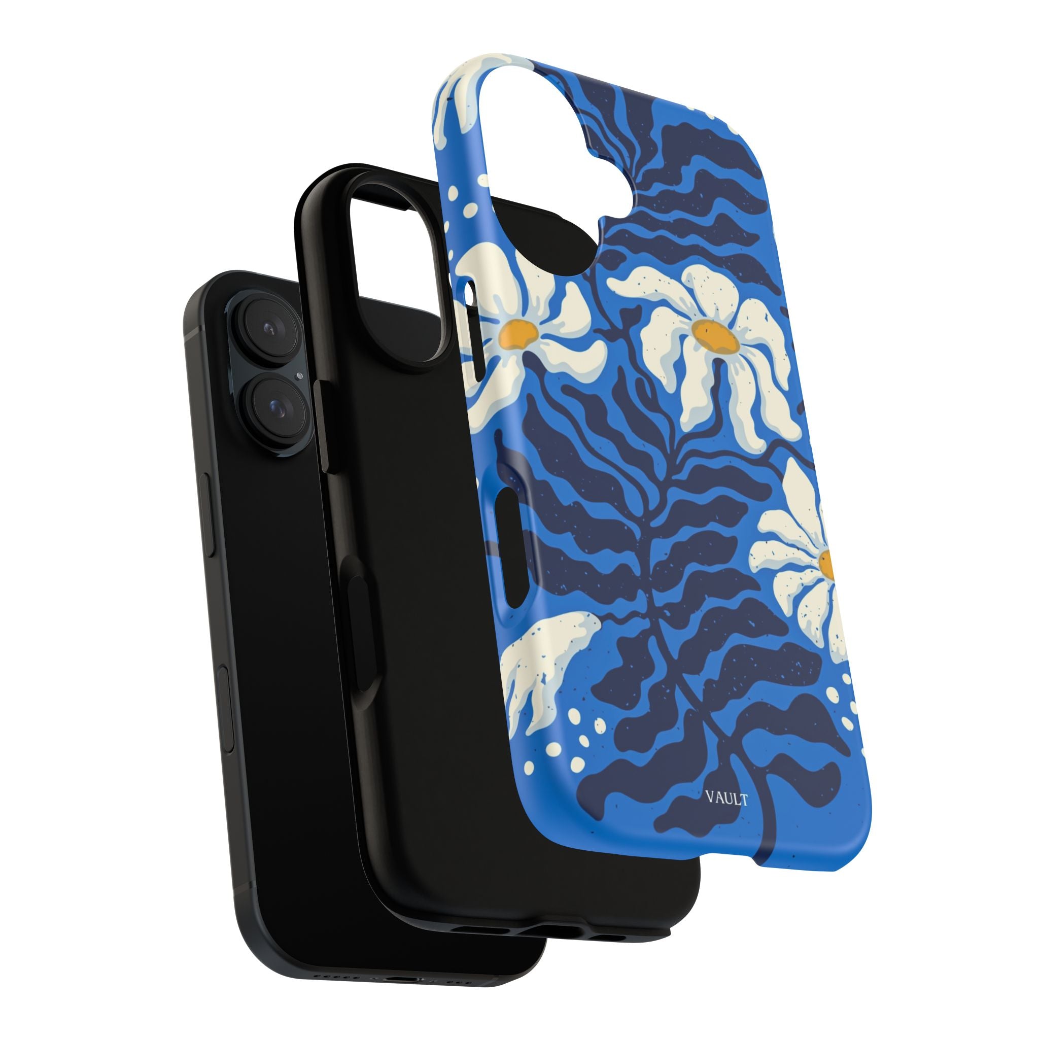 Blue Daisy Tough Phone Case — Floral Protective Phone Cover