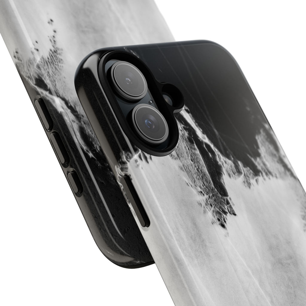 Marble Ink Tough Case — Black & White Abstract Phone Cover