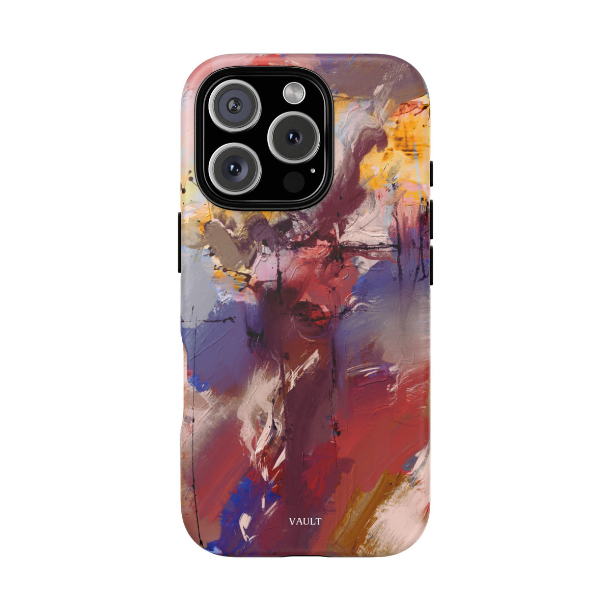 Abstract Brushstroke Tough Phone Case — Colorful Protective iPhone Cover