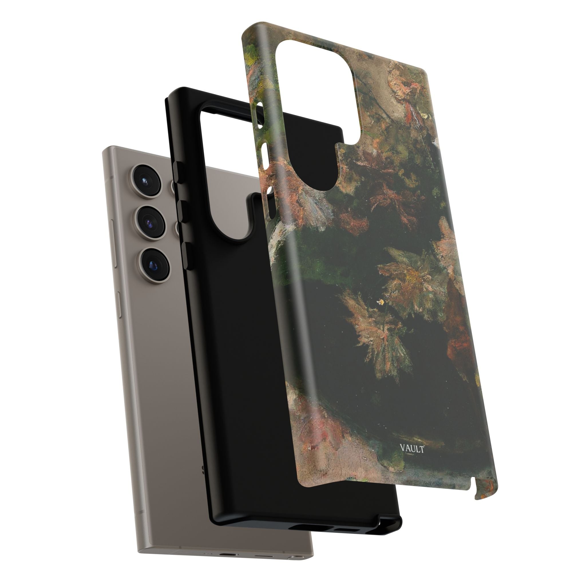 Floral Painterly Tough Phone Case — Vintage Autumn Leaves Phone Cover