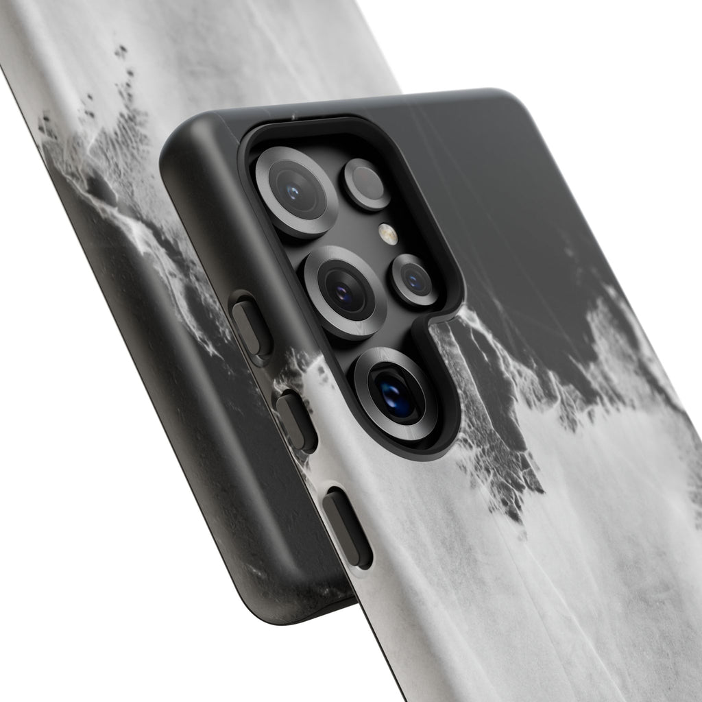 Marble Ink Tough Case — Black & White Abstract Phone Cover