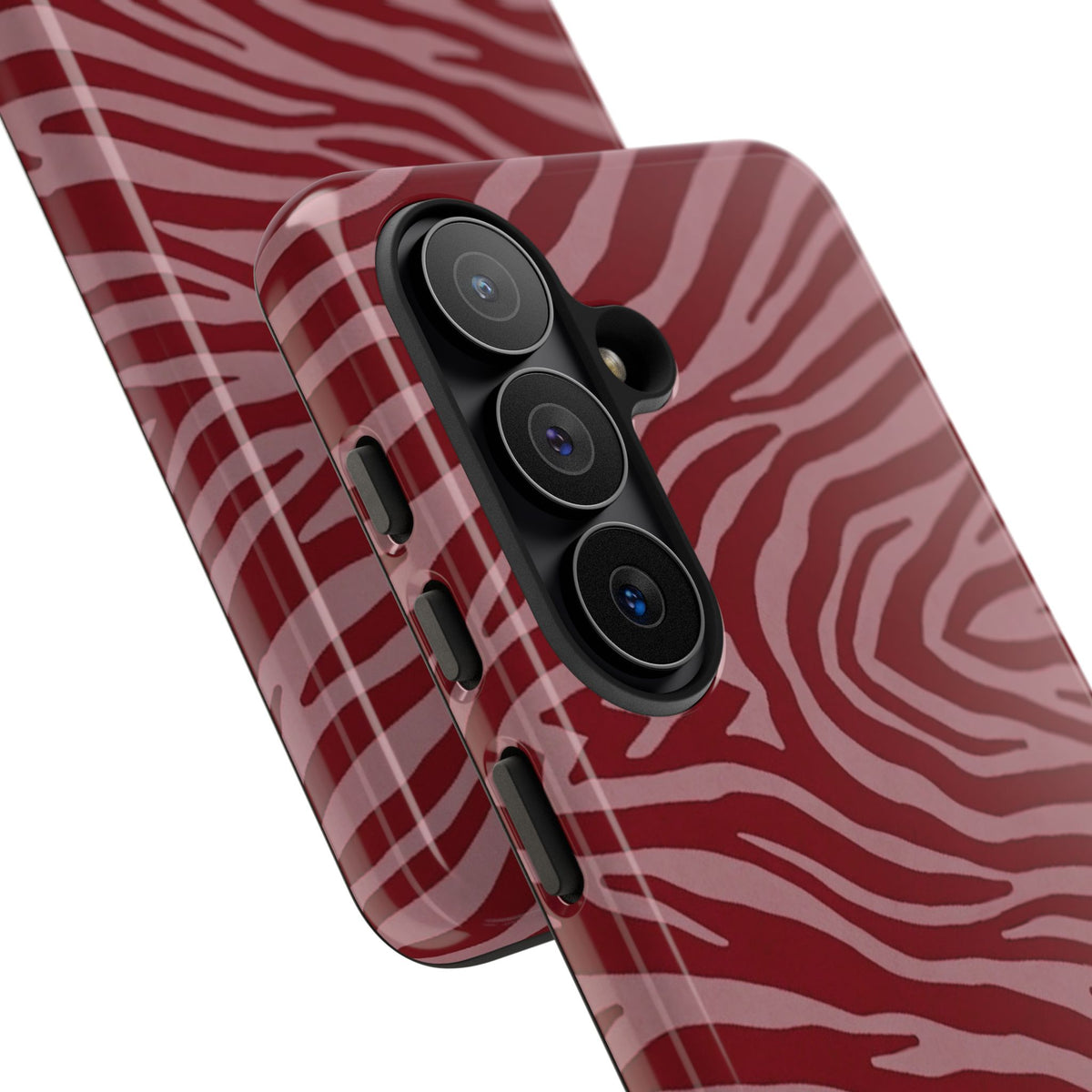 Red Zebra Print Tough Phone Case