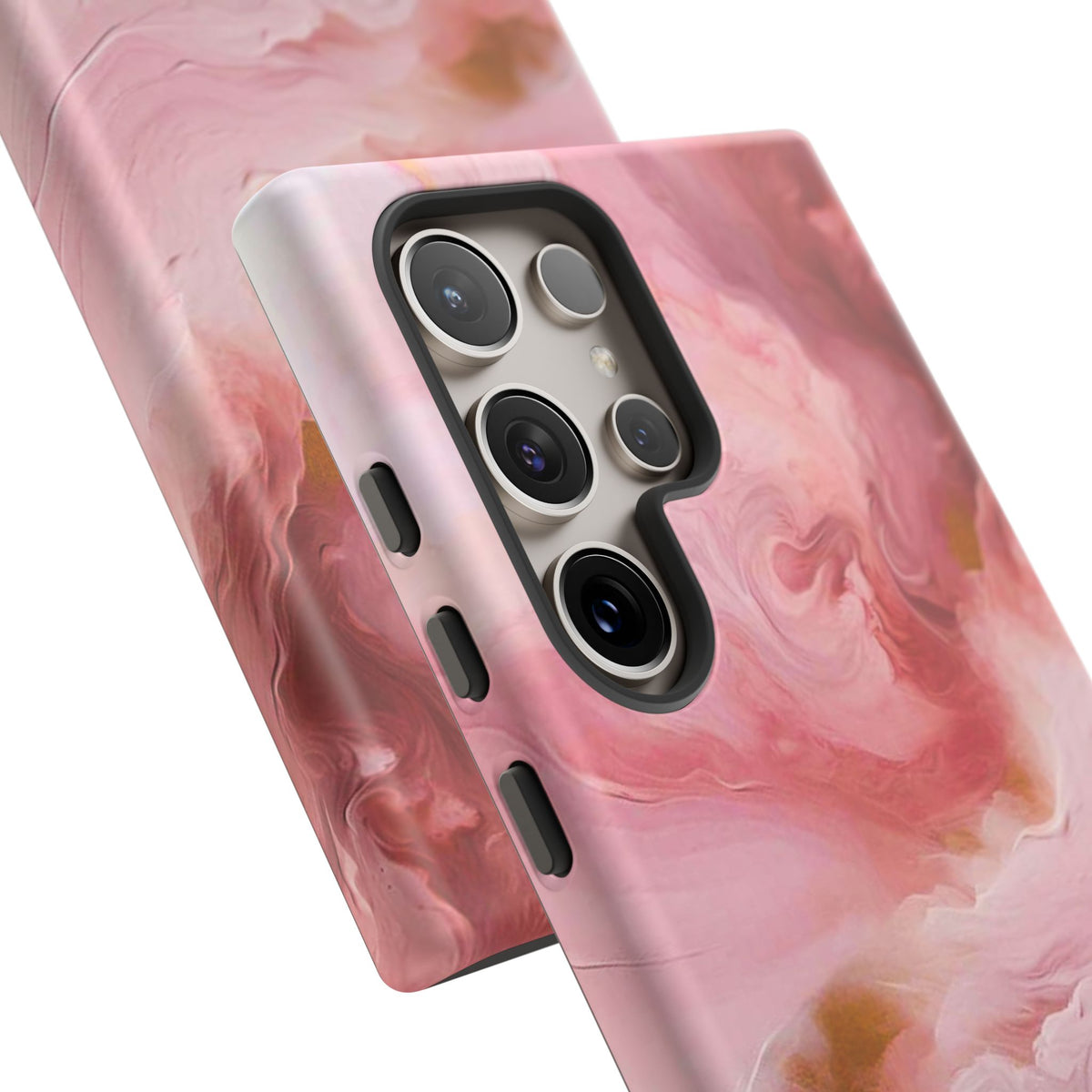 Pink Marble Tough Phone Case — Protective Artistic Phone Cover