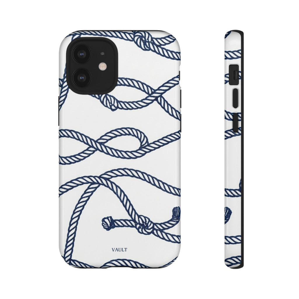 Nautical Rope Tough Case — Protective Phone Cover with Navy Knot Design