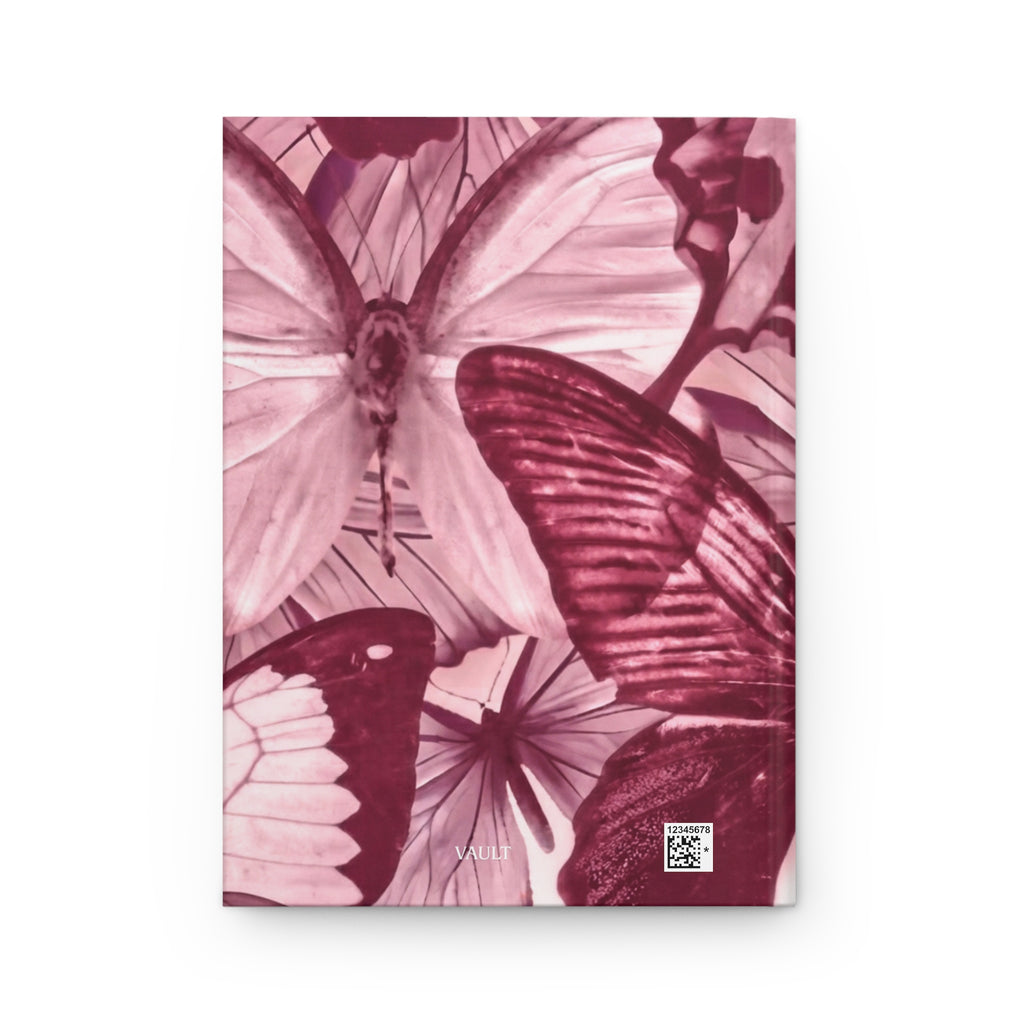 Butterfly Garden Hardcover Journal — Rose Botanical Notebook for Writing & Gratitude