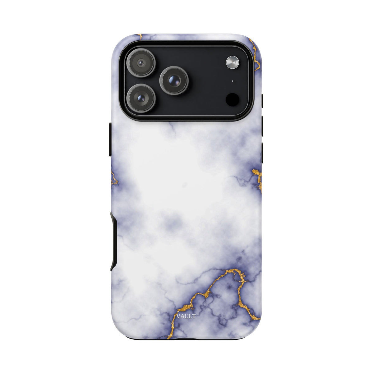 Purple Marble Tough Phone Case with Gold Veins