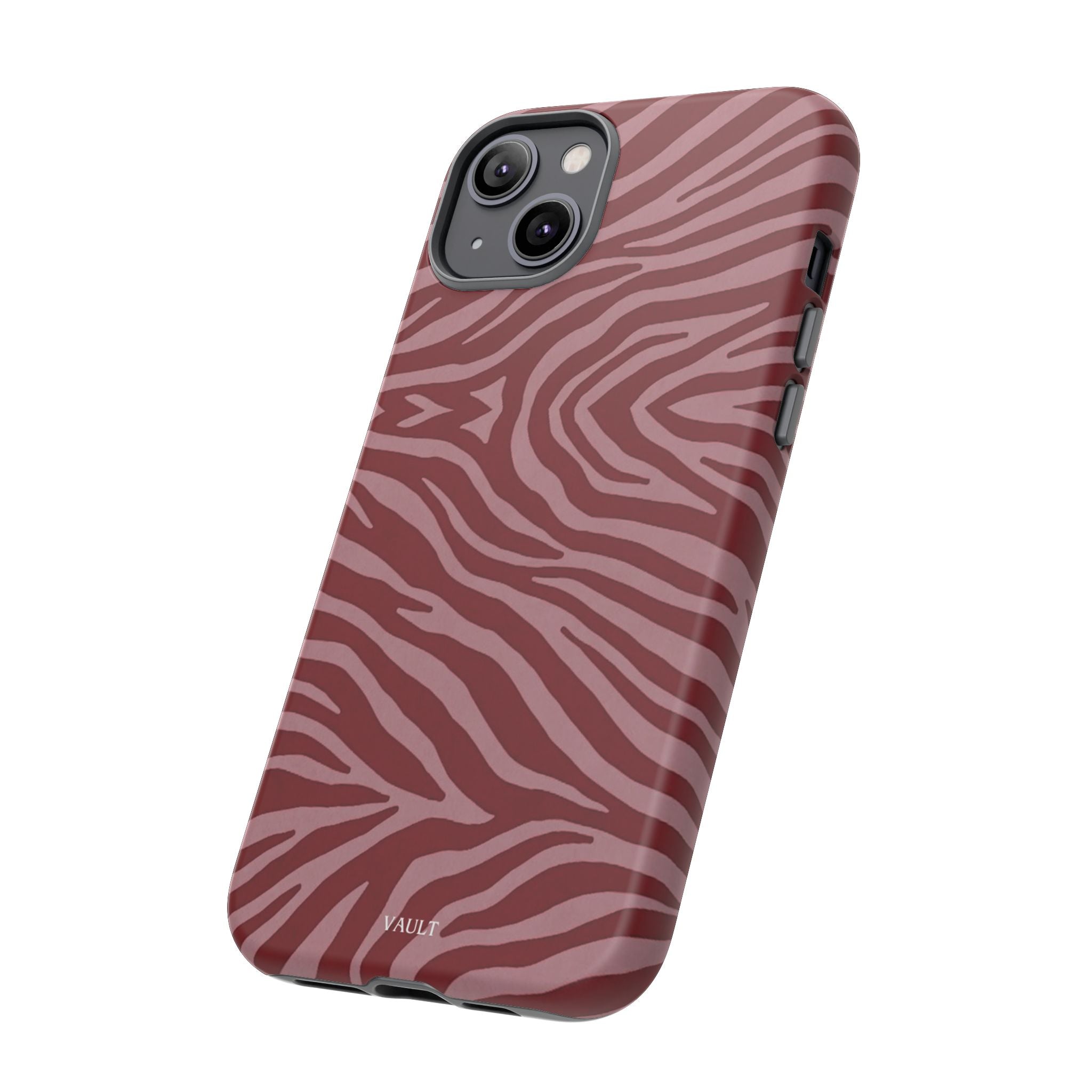 Red Zebra Print Tough Phone Case