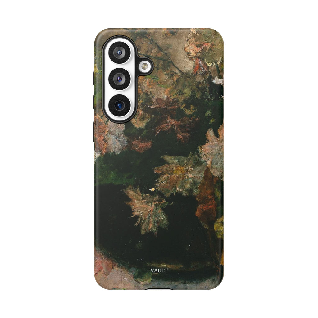 Floral Painterly Tough Phone Case — Vintage Autumn Leaves Phone Cover