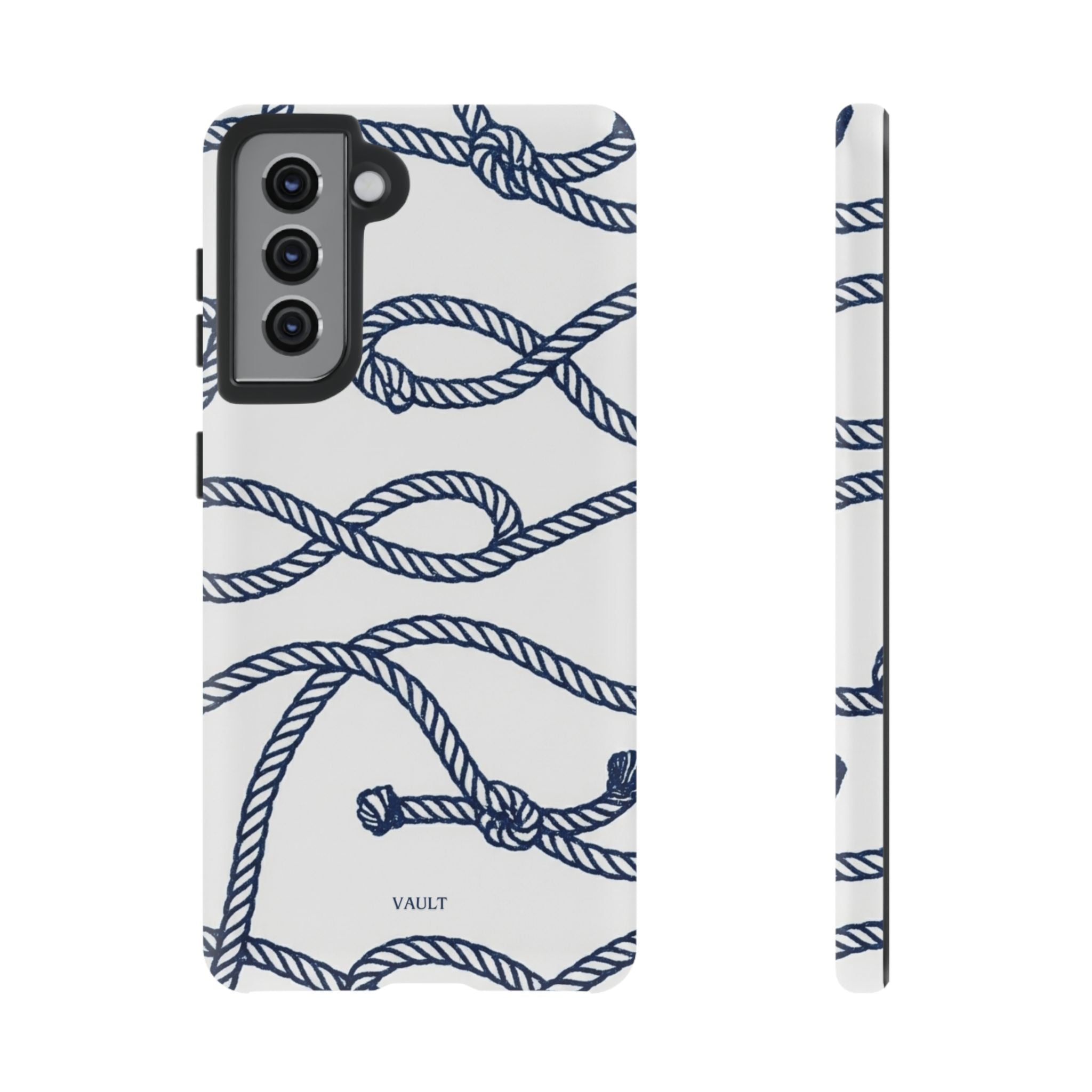 Nautical Rope Tough Case — Protective Phone Cover with Navy Knot Design