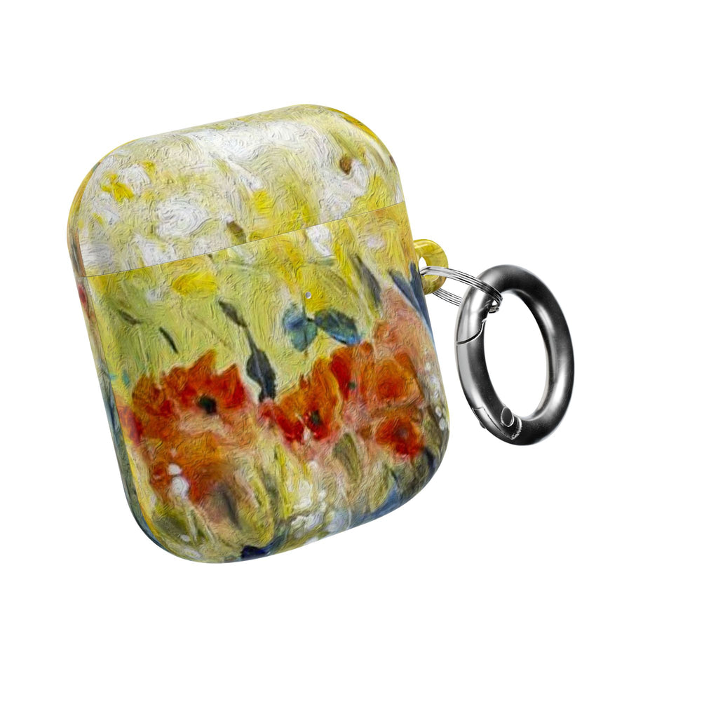 Floral Watercolor AirPod Case — Abstract Garden Protective Cover