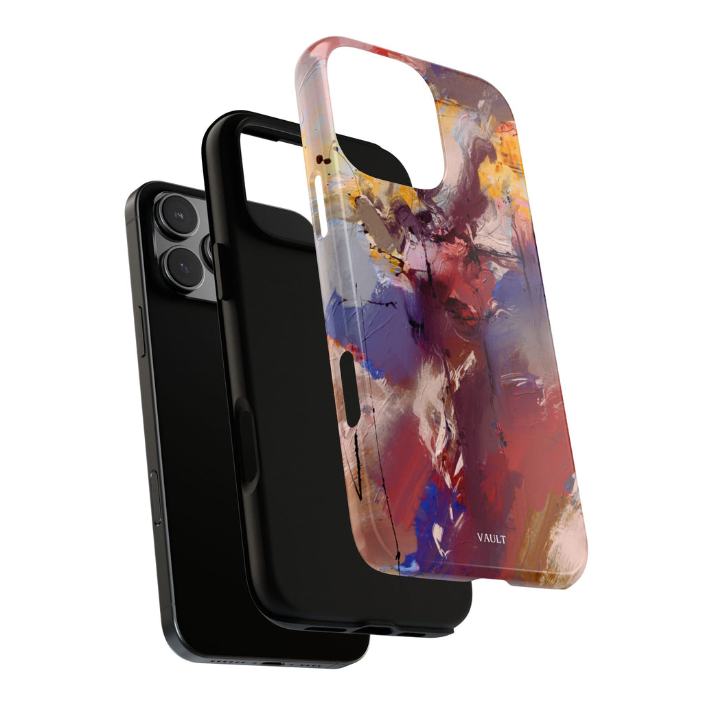 Abstract Brushstroke Tough Phone Case — Colorful Protective iPhone Cover