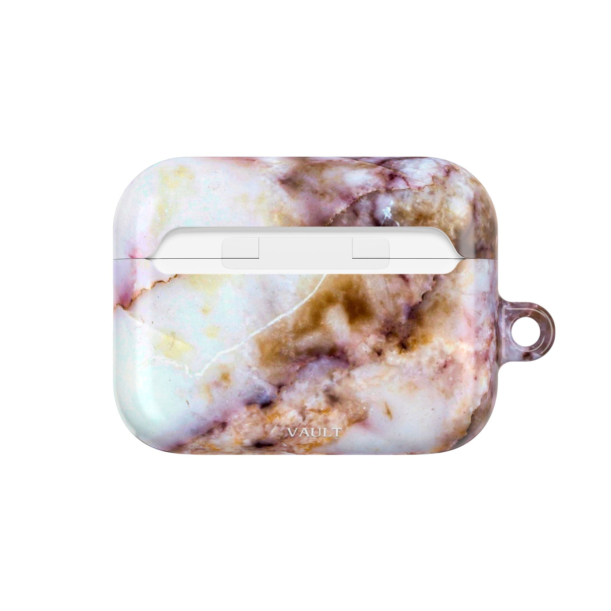 Marble Pink AirPod Case – Pink & Gold Marble Protective AirPods Cover