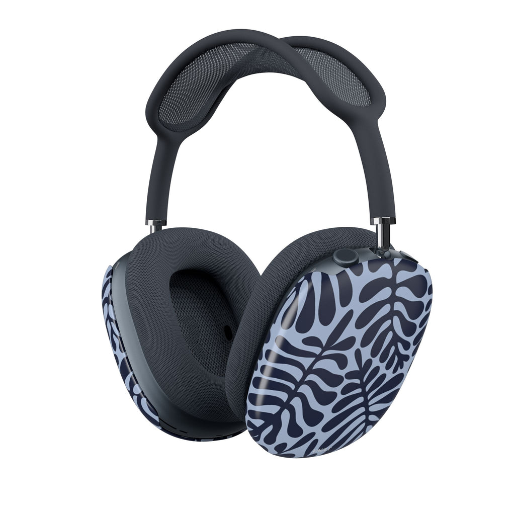 Leafy Blue AirPods Max Case – Protective Decorative Ear Cup Covers
