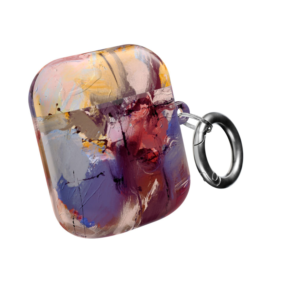Abstract Paint Splash AirPod Case — Colorful Artistic Protective Cover