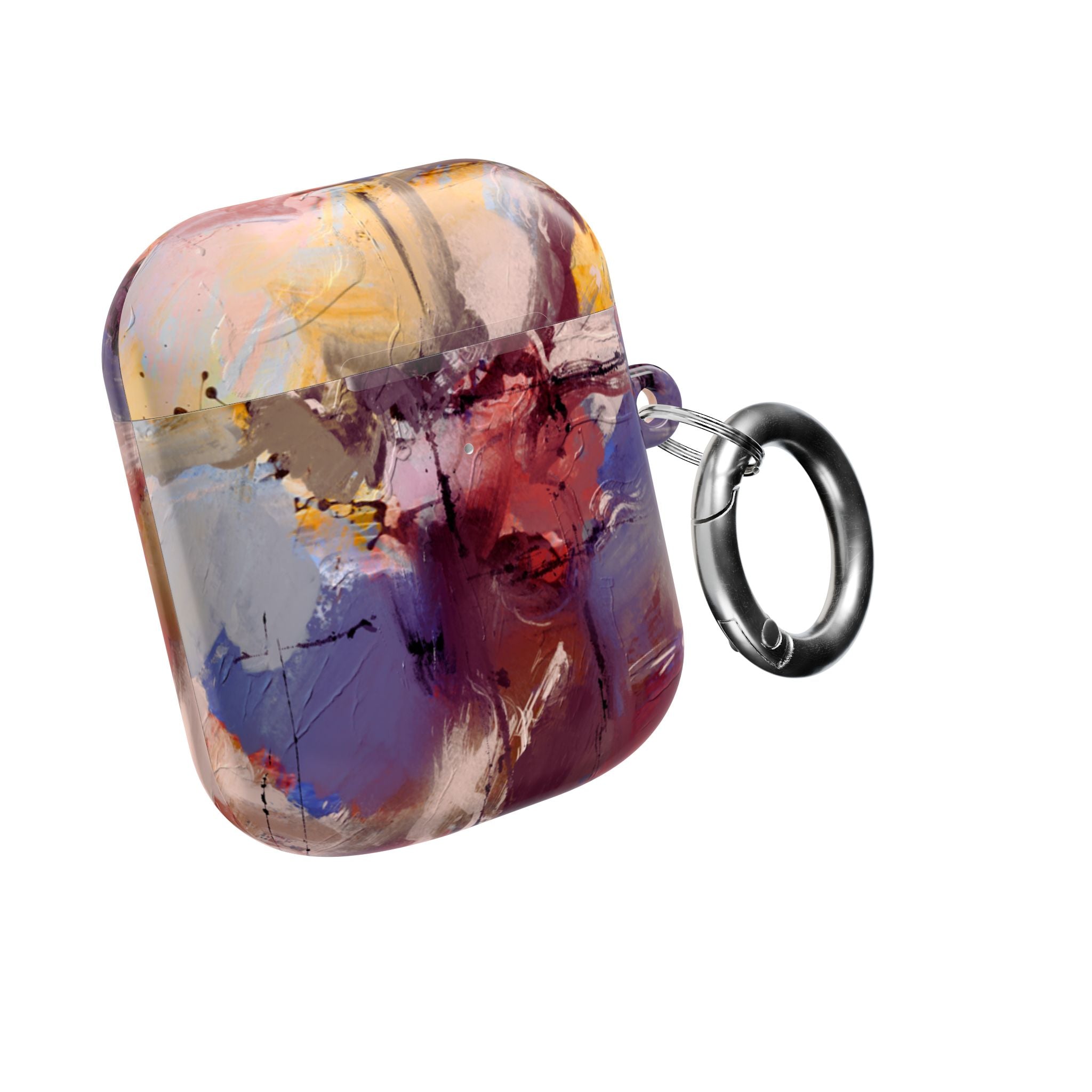 Abstract Paint Splash AirPod Case — Colorful Artistic Protective Cover