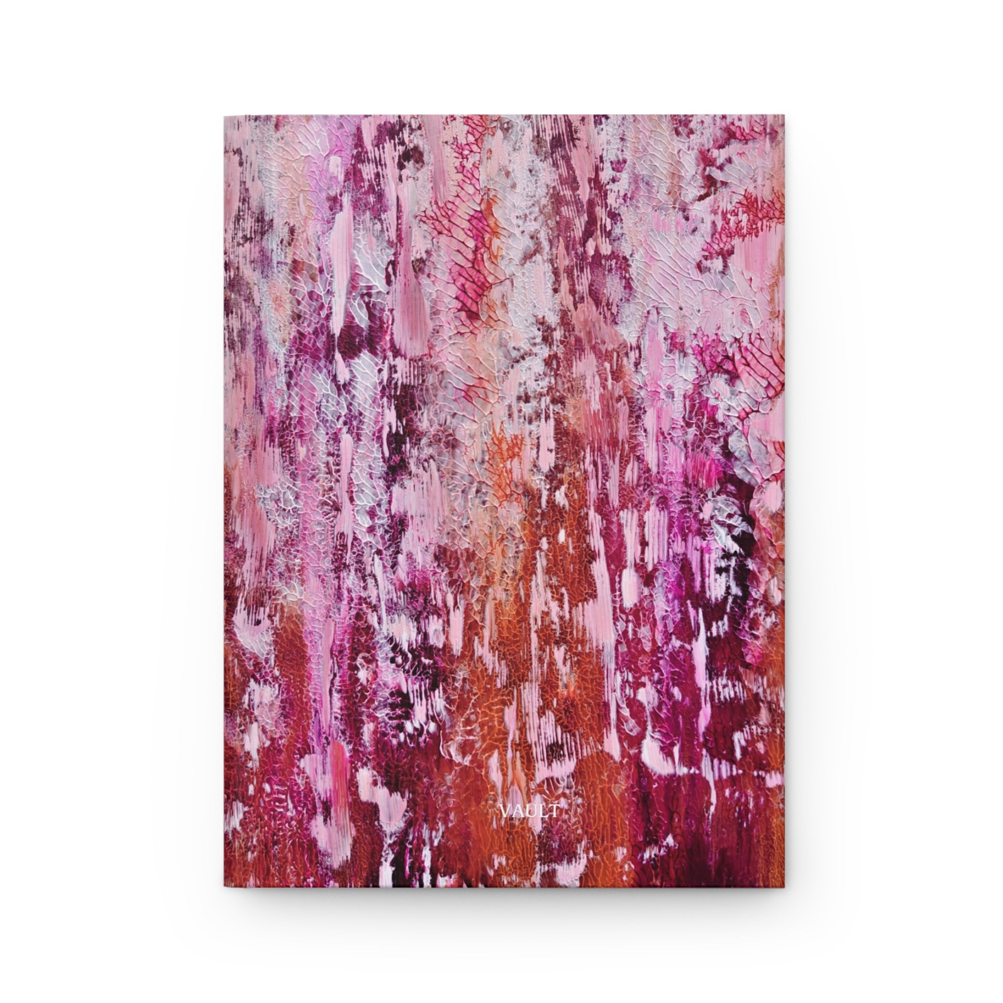 Abstract Pink Watercolor Hardcover Journal — Floral Blush Notebook for Notes & Gifts