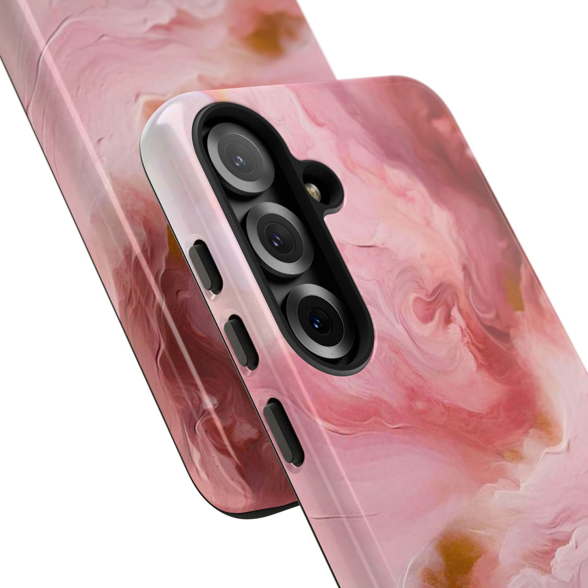 Pink Marble Tough Phone Case — Protective Artistic Phone Cover
