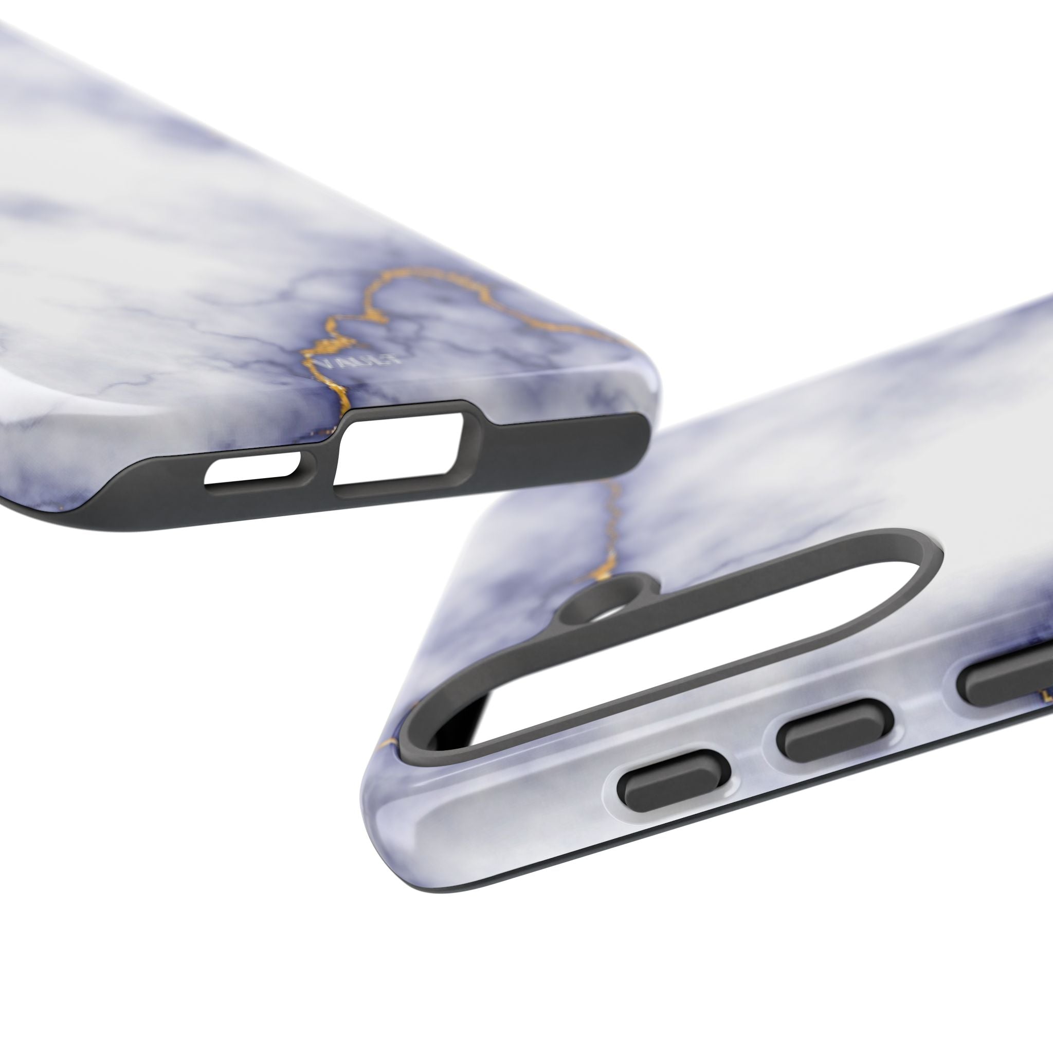 Purple Marble Tough Phone Case with Gold Veins