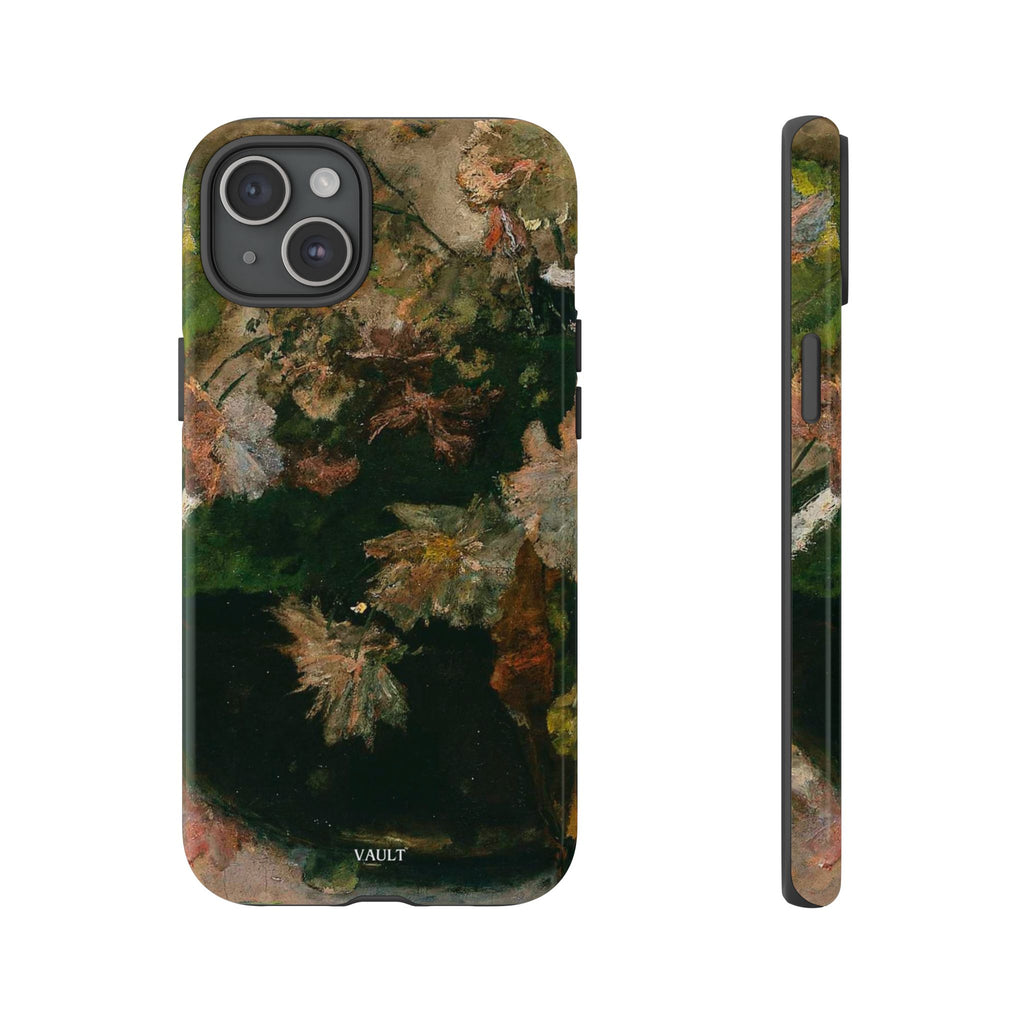Floral Painterly Tough Phone Case — Vintage Autumn Leaves Phone Cover