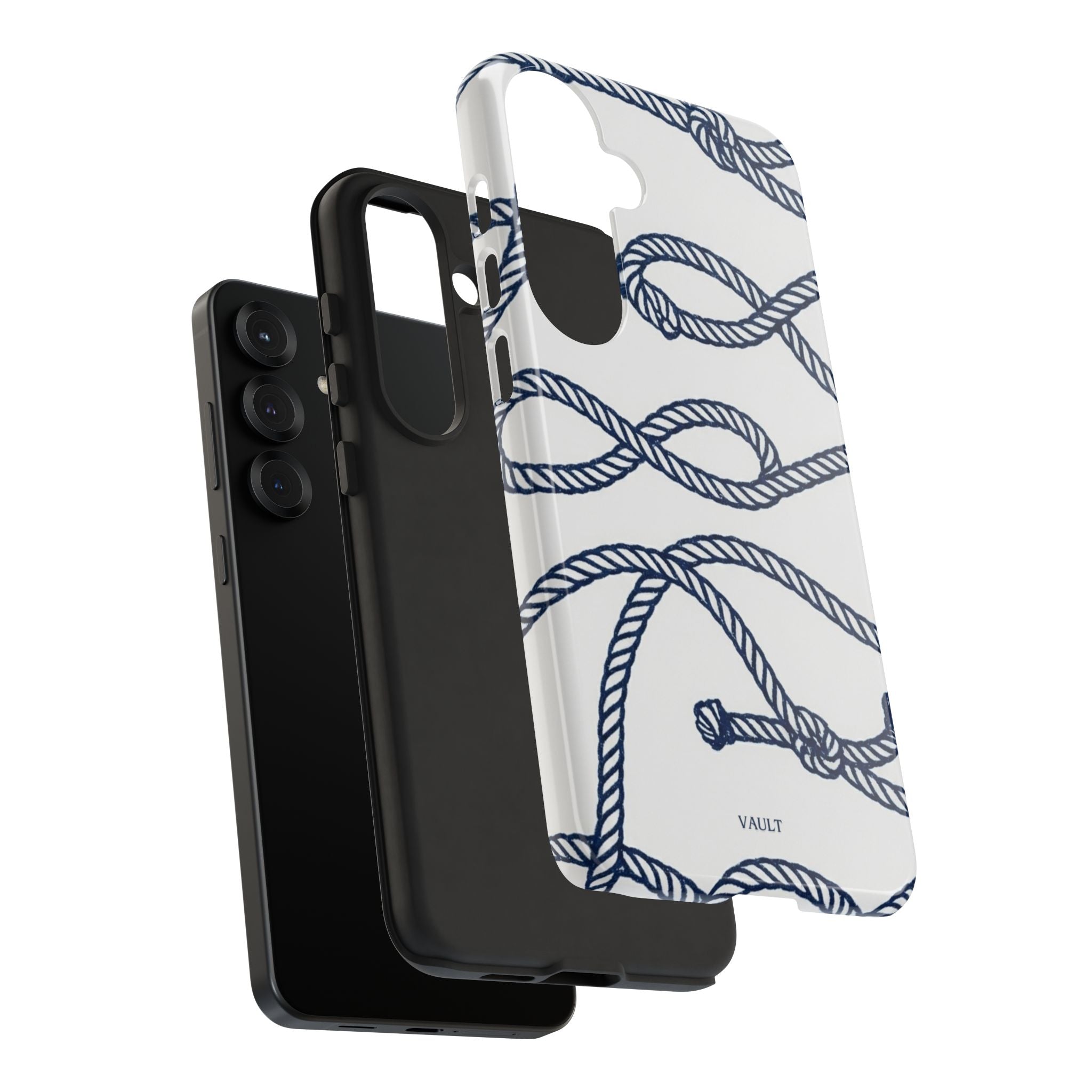 Nautical Rope Tough Case — Protective Phone Cover with Navy Knot Design
