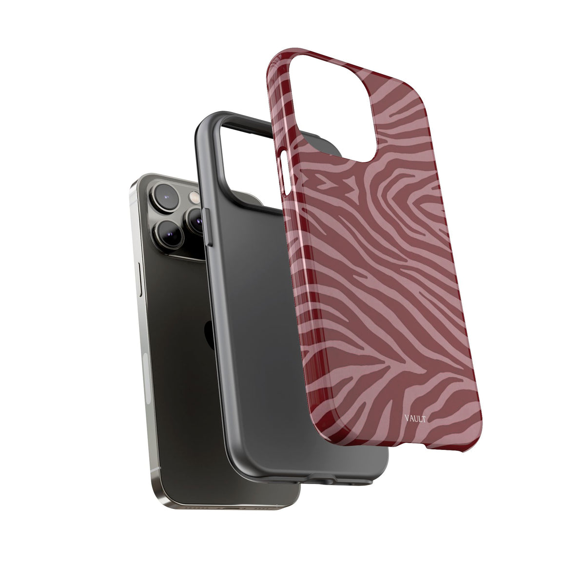 Red Zebra Print Tough Phone Case