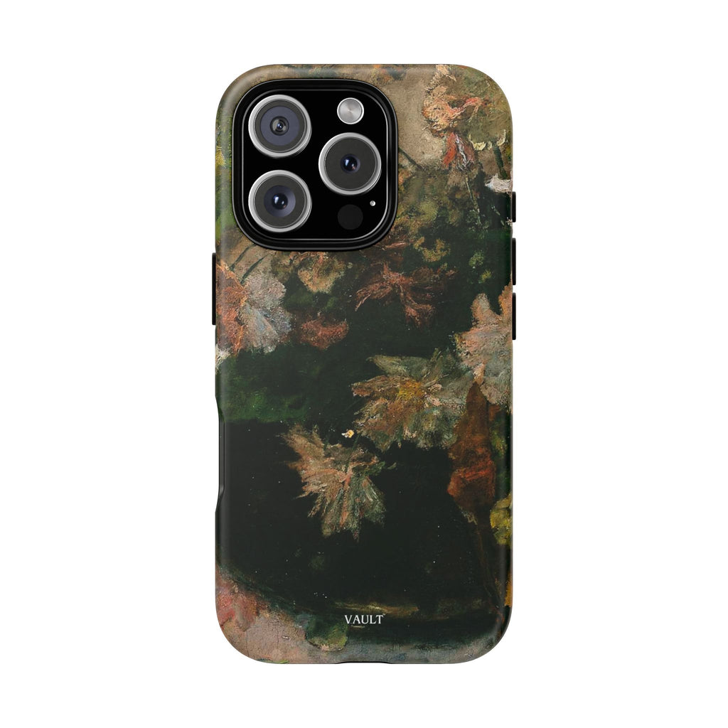 Floral Painterly Tough Phone Case — Vintage Autumn Leaves Phone Cover
