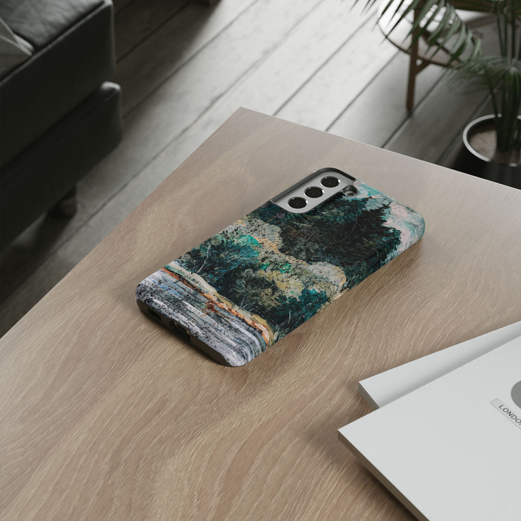 Phone Case - Moody Forest Landscape Protective Tough Case