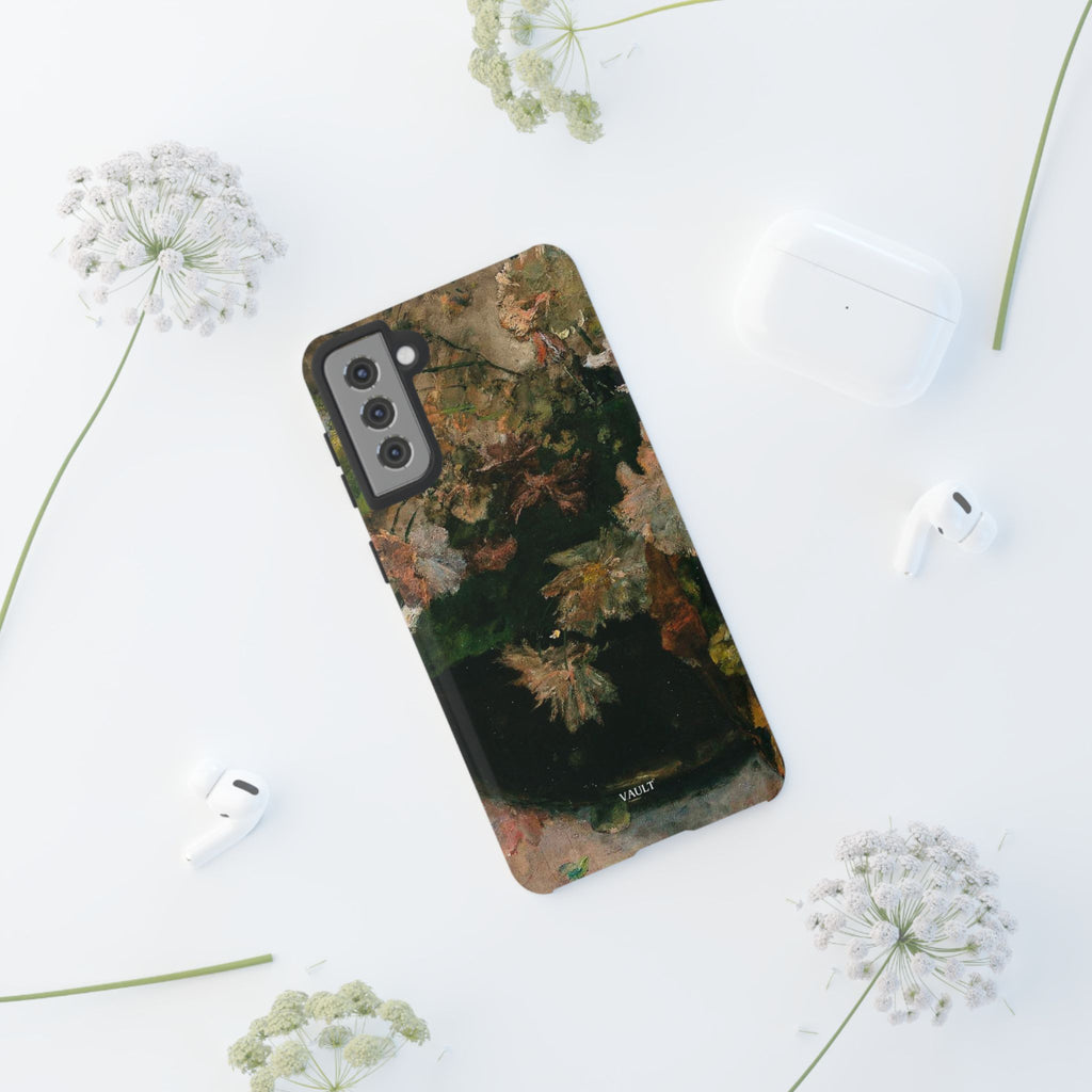 Floral Painterly Tough Phone Case — Vintage Autumn Leaves Phone Cover