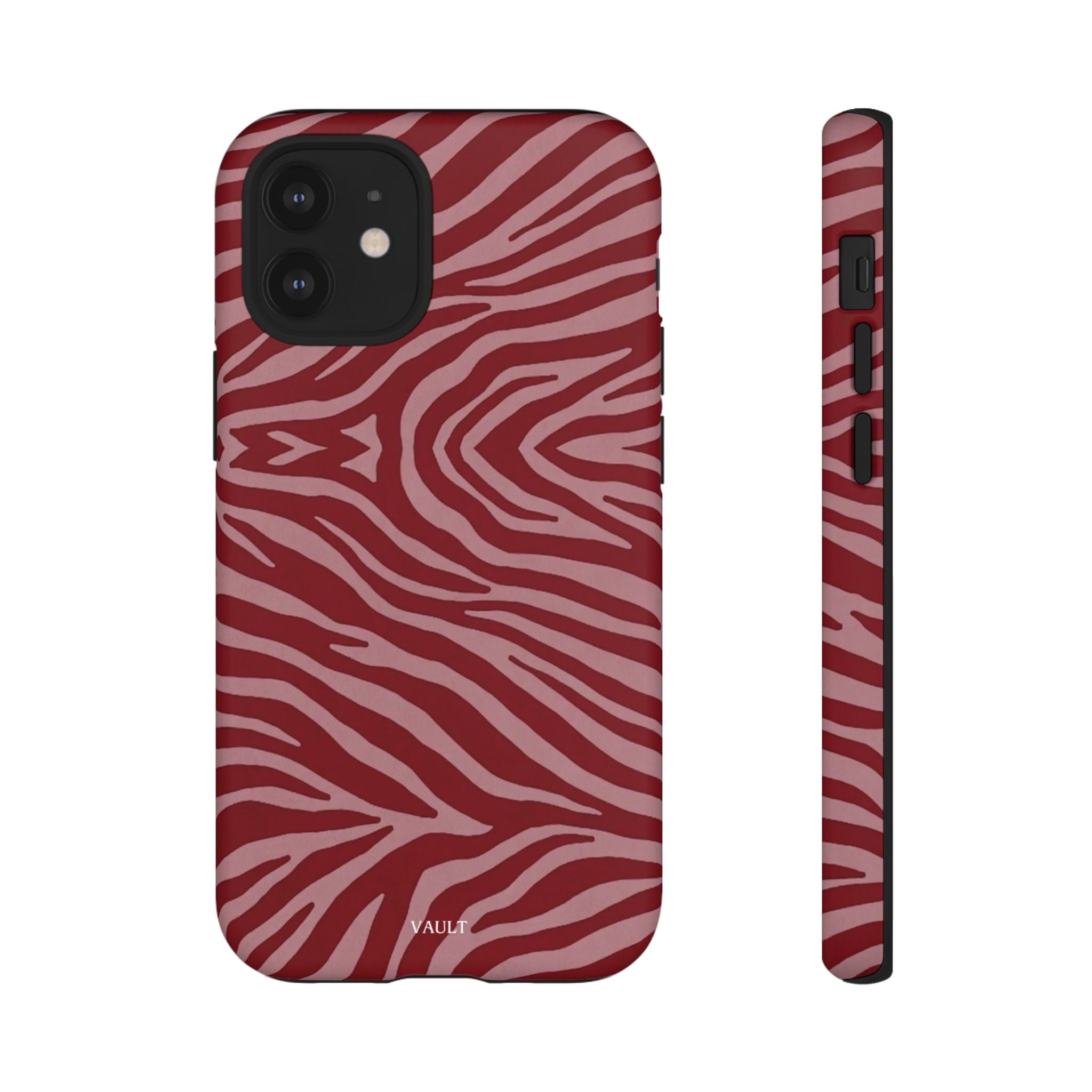 Red Zebra Print Tough Phone Case