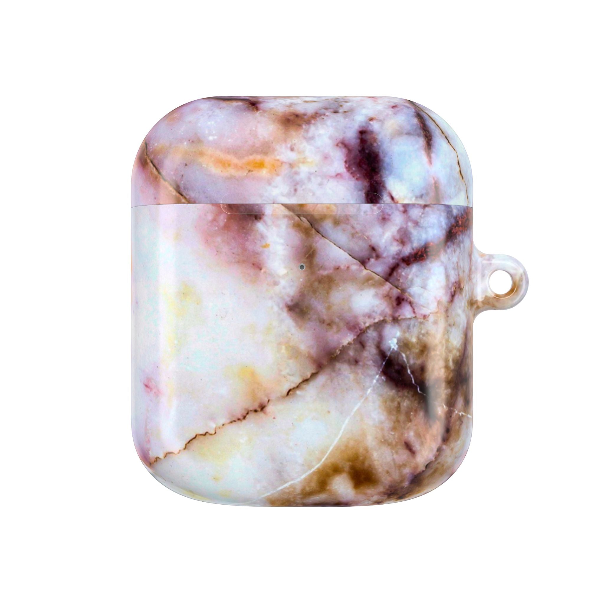 Marble Pink AirPod Case – Pink & Gold Marble Protective AirPods Cover