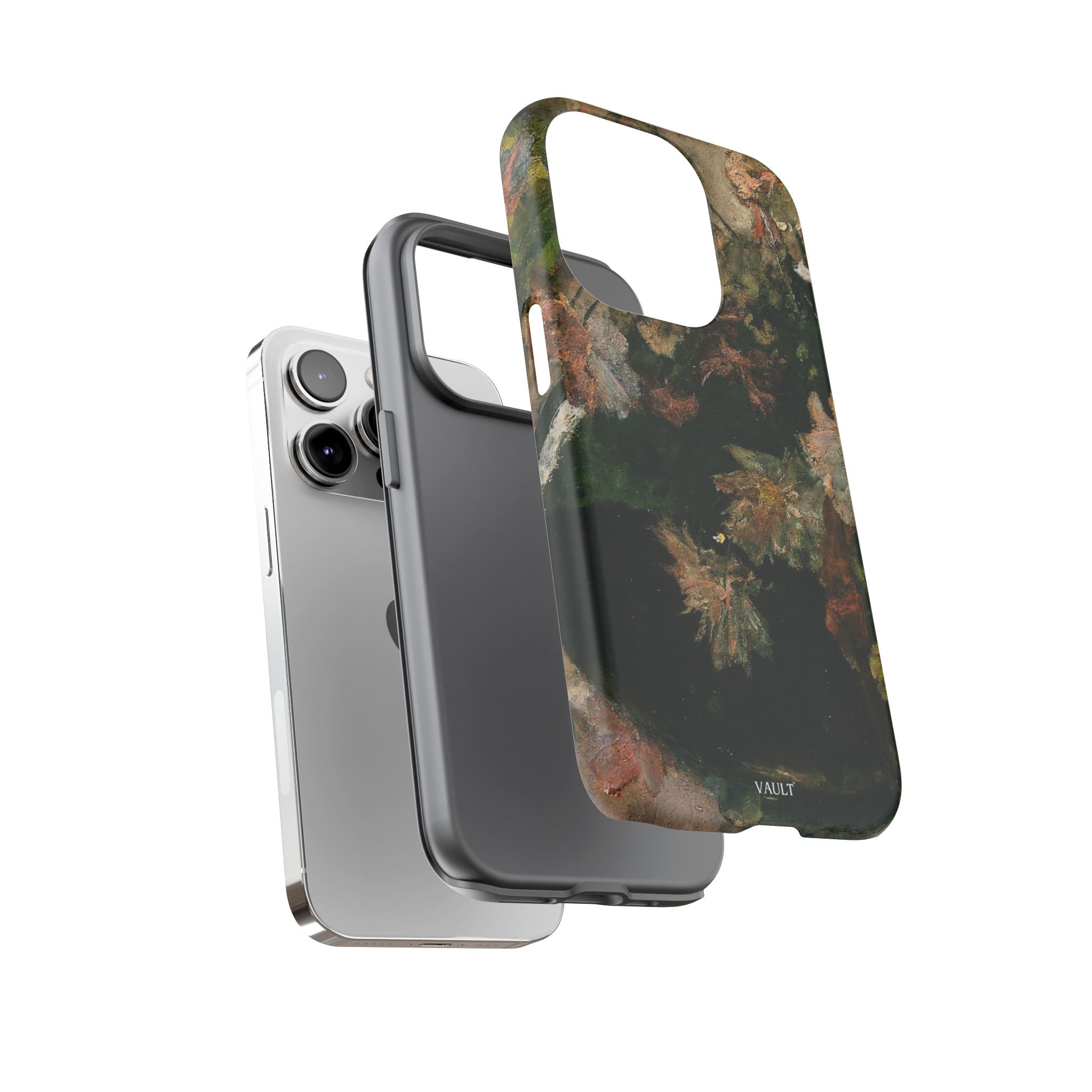 Floral Painterly Tough Phone Case — Vintage Autumn Leaves Phone Cover