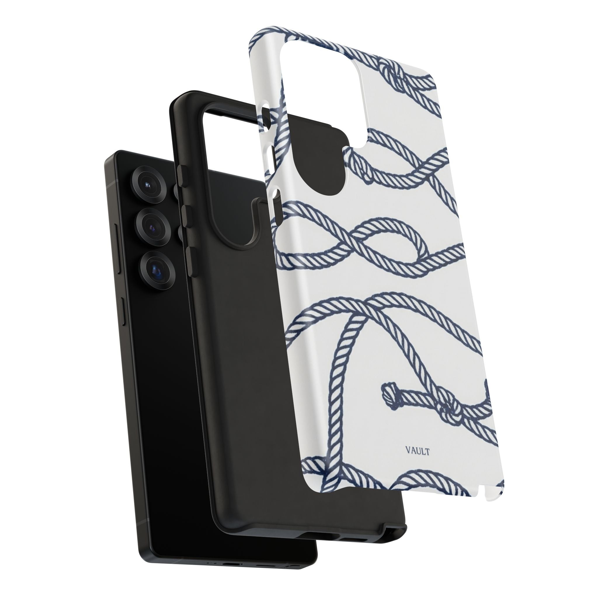 Nautical Rope Tough Case — Protective Phone Cover with Navy Knot Design