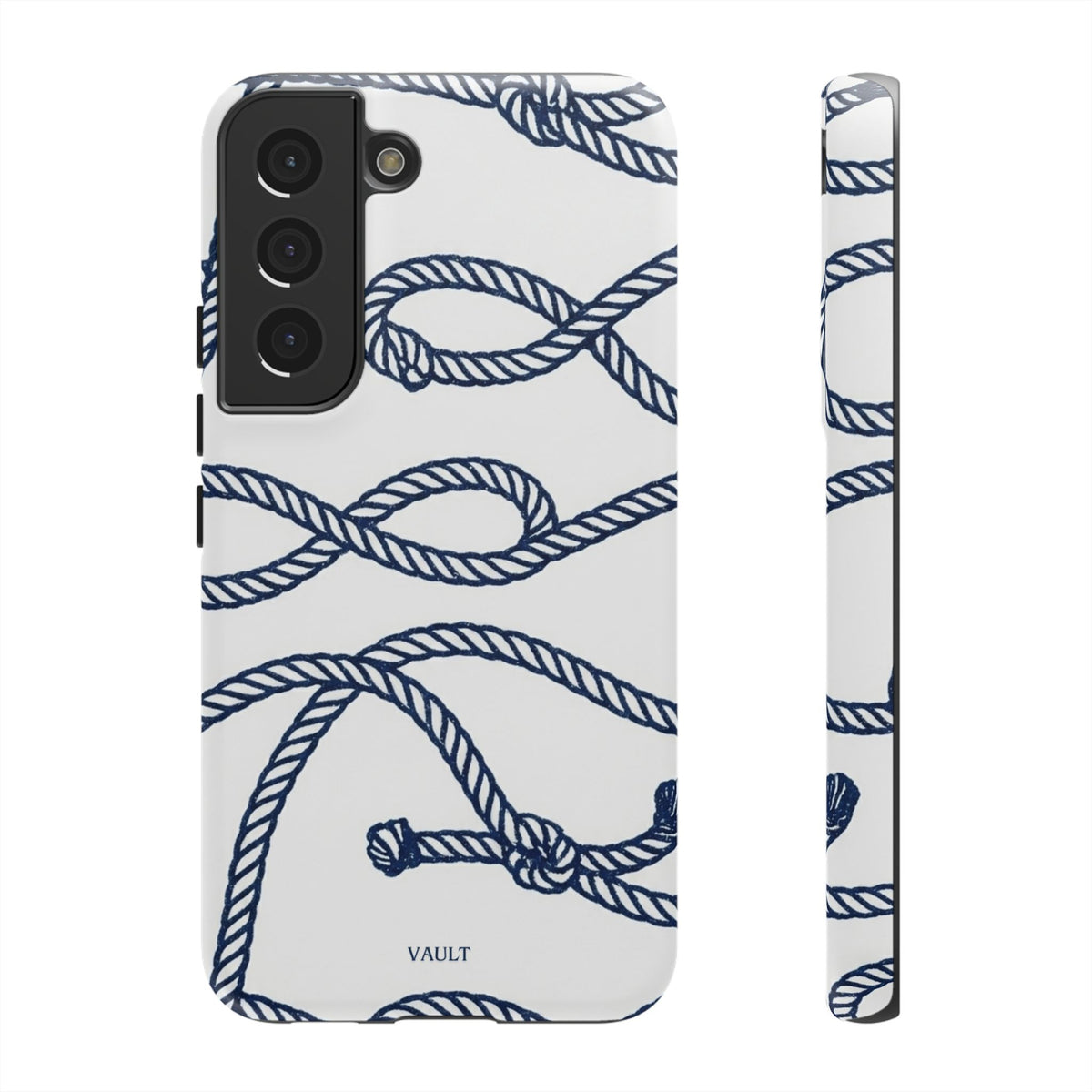 Nautical Rope Tough Case — Protective Phone Cover with Navy Knot Design