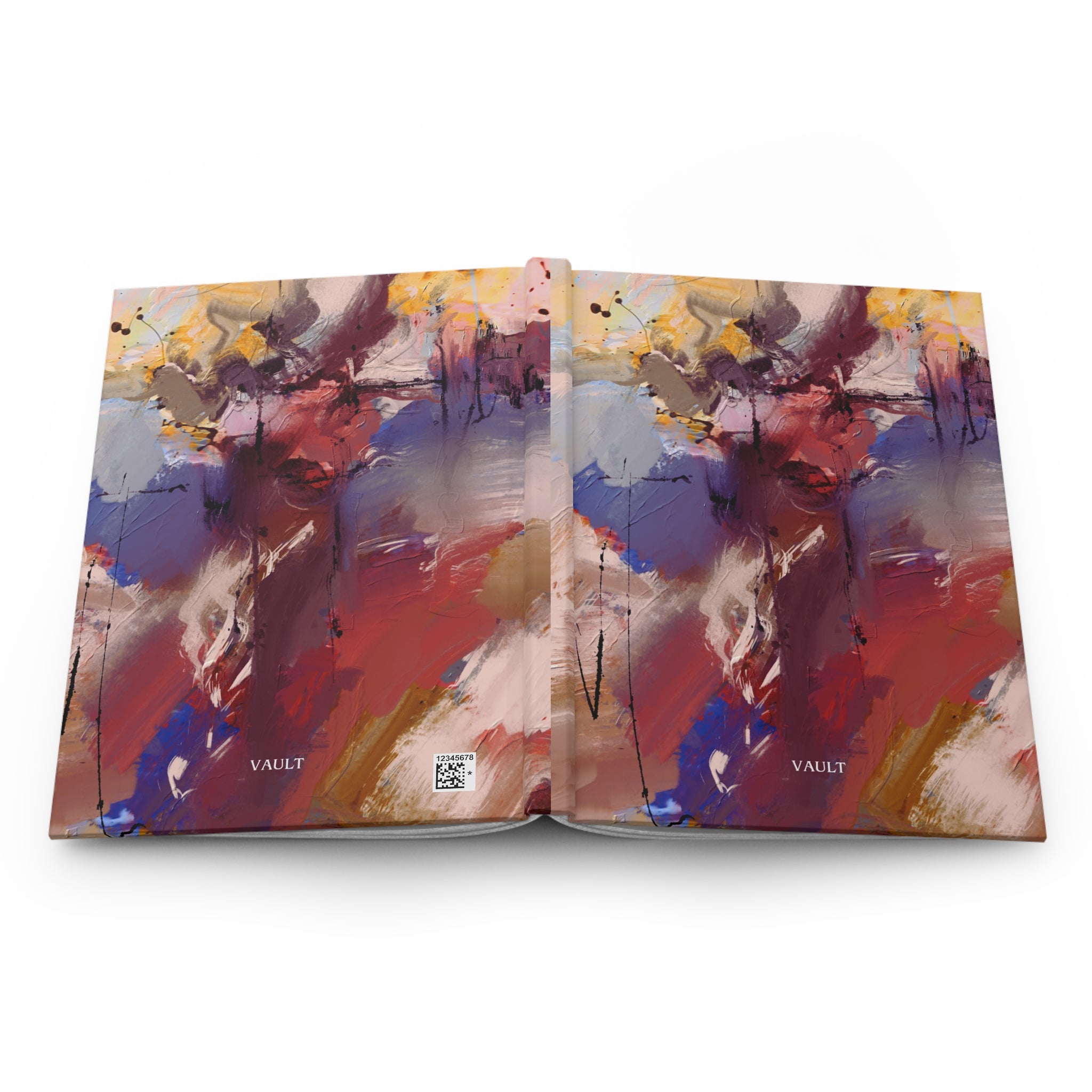 Abstract Color Burst Hardcover Journal — VAULT Matte Notebook for Artists & Creatives