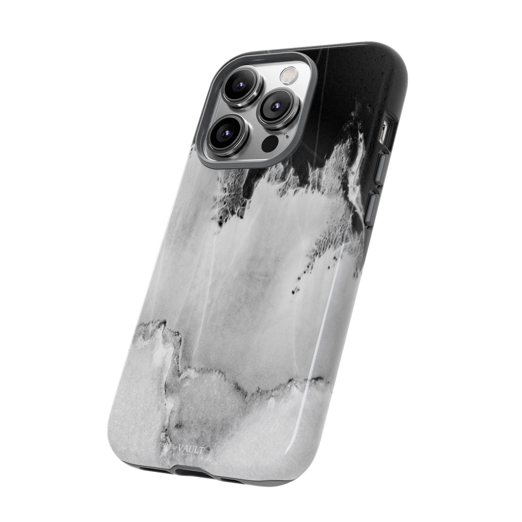 Marble Ink Tough Case — Black & White Abstract Phone Cover