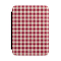 Kindle Case - Red Gingham Plaid Protective Cover