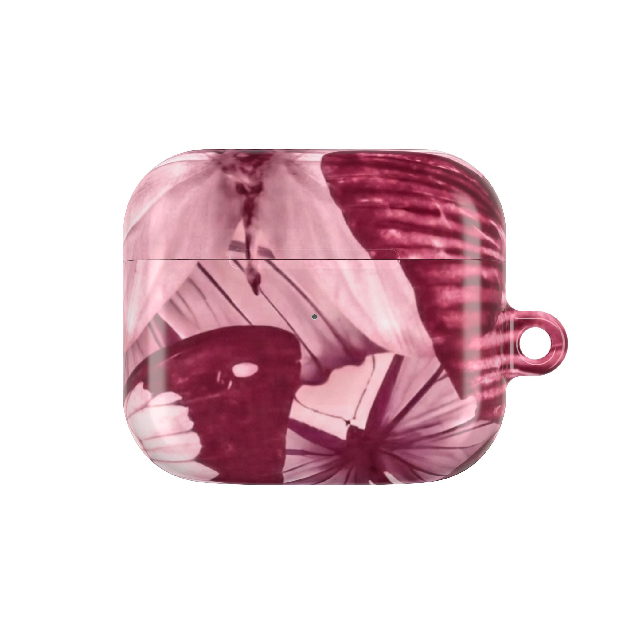 Floral Parasol AirPod Case — Vintage Pink Umbrella Design