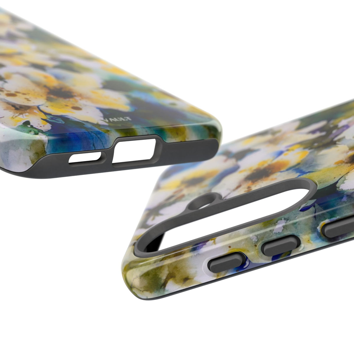 Floral Watercolor Tough Case – Yellow White Blossom Phone Cover