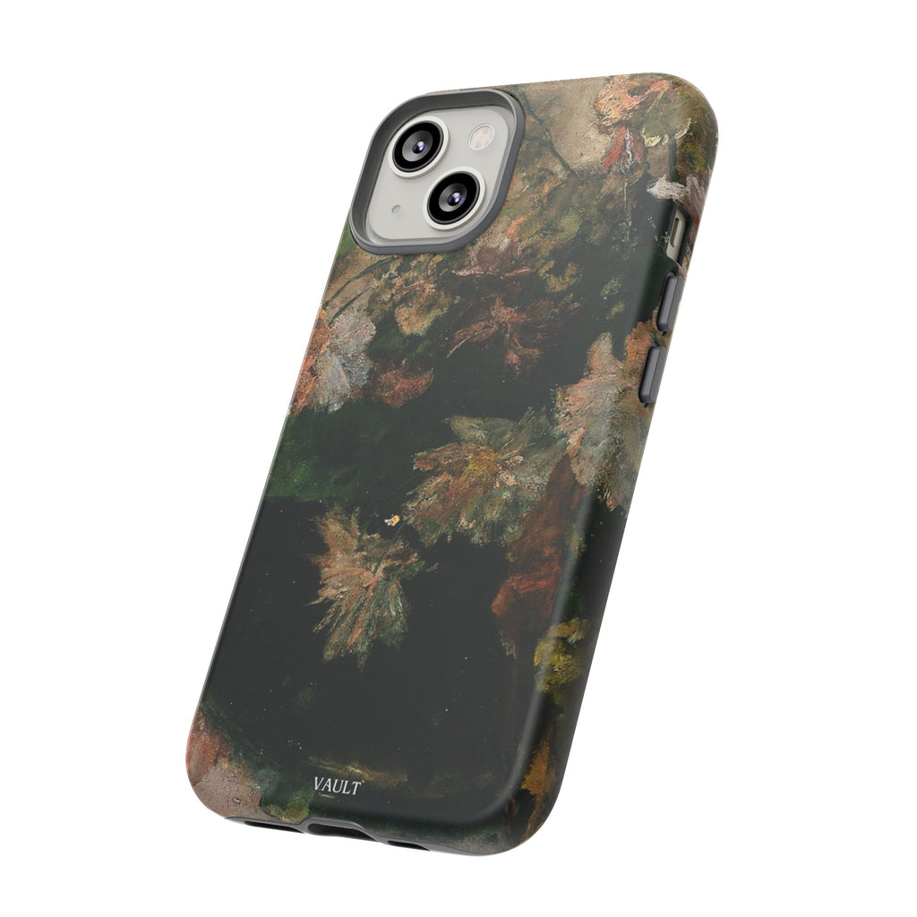 Floral Painterly Tough Phone Case — Vintage Autumn Leaves Phone Cover