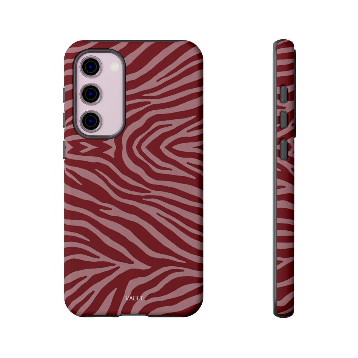 Red Zebra Print Tough Phone Case
