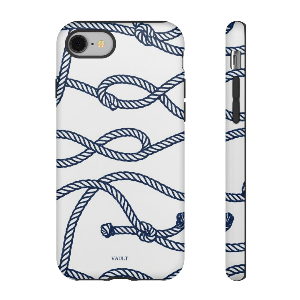 Nautical Rope Tough Case — Protective Phone Cover with Navy Knot Design