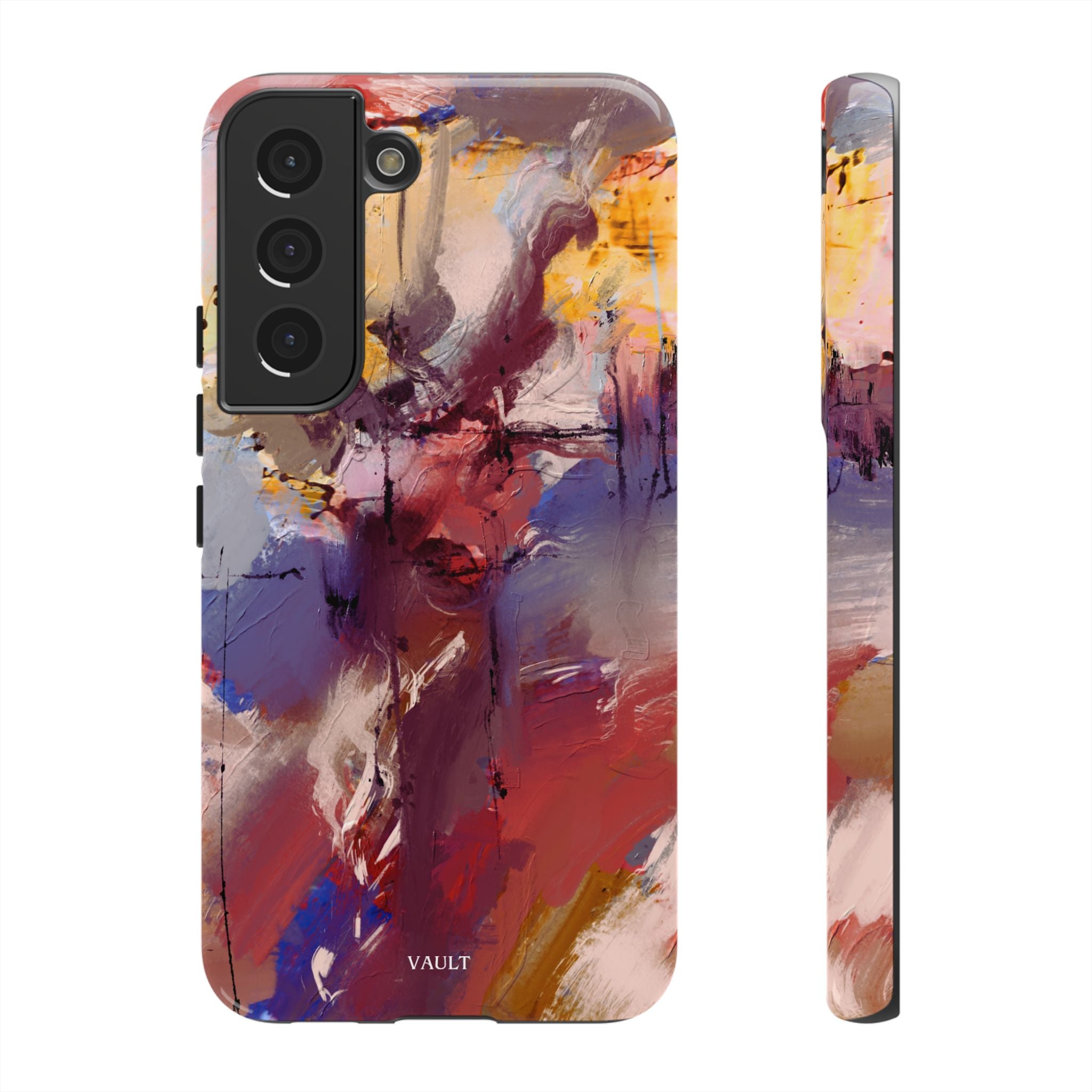 Abstract Brushstroke Tough Phone Case — Colorful Protective iPhone Cover