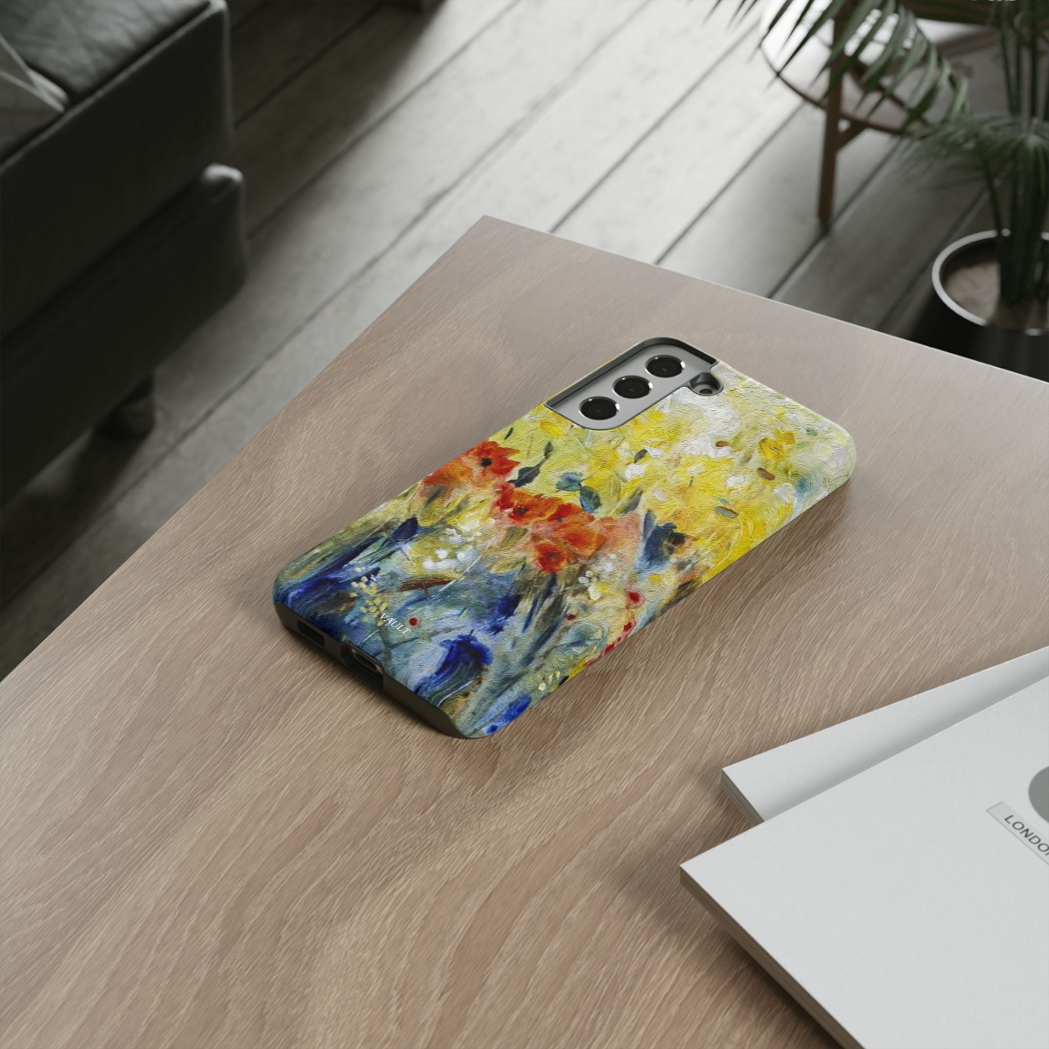 Floral Watercolor Phone Case — Yellow Garden Tough Cases