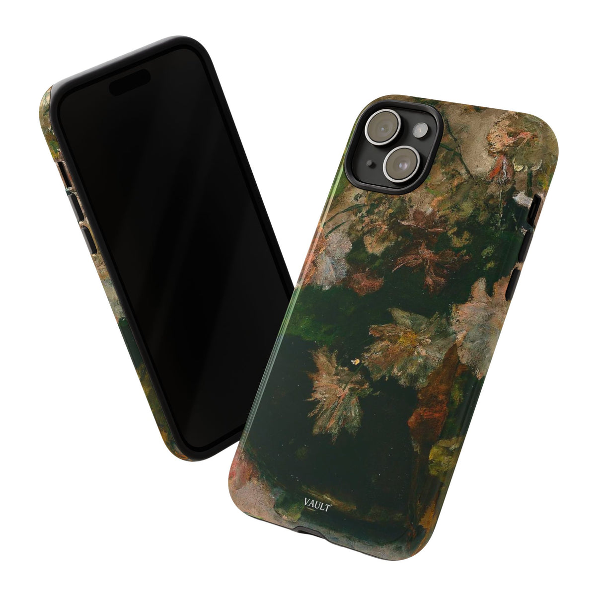 Floral Painterly Tough Phone Case — Vintage Autumn Leaves Phone Cover