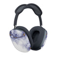 Marble Gold Accent AirPod Max Cases — Blue White Marble Ear Cup Covers