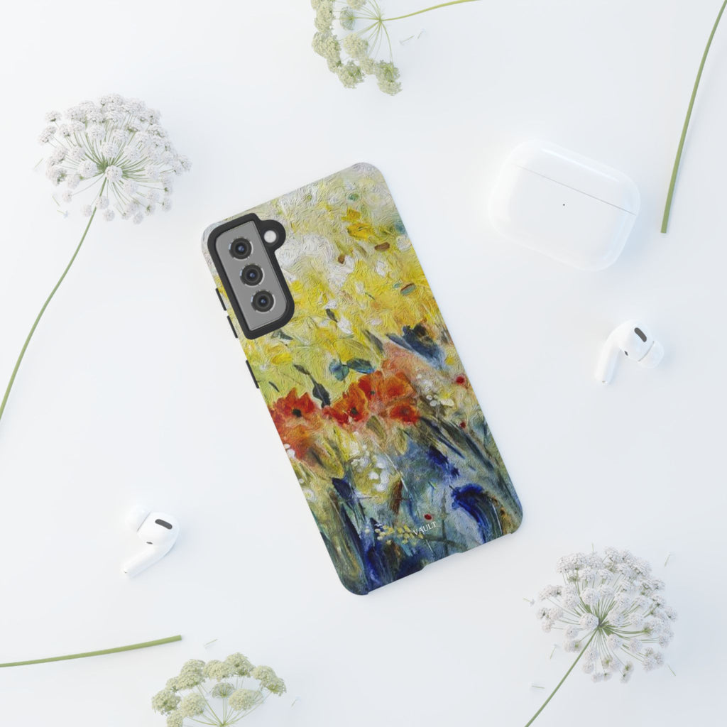 Floral Watercolor Phone Case — Yellow Garden Tough Cases